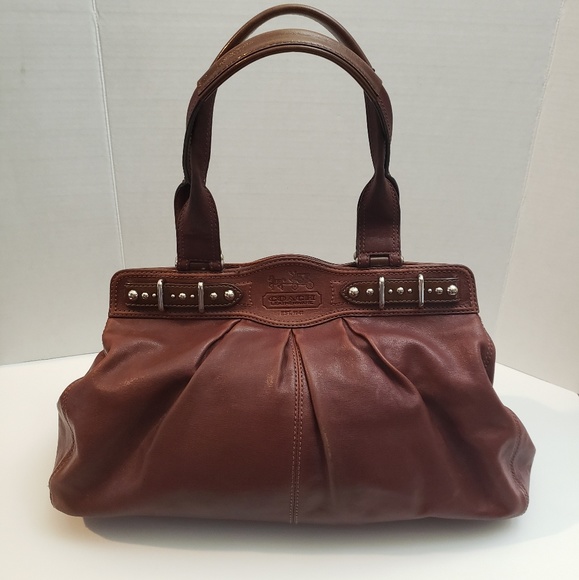 Coach Burgundy Bag - Picture 1 of 8